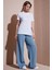Wide Leg Yüksek Bel Geniş Paça Pantolon Bayan Pantolon 25Y0893K1 4