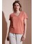 Modal Karışımlı Regular Fit V Yaka Bluz Bayan Bluz 25Y0144K1 1
