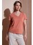 Modal Karışımlı Regular Fit V Yaka Bluz Bayan Bluz 25Y0144K1 3