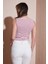 Pamuklu Slim Fit Bisiklet Yaka Crop Bayan Crop 25Y0326K1 5