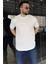 Bisiklet Yaka Kendinden Desenli Erkek Tişört P-00015561 1