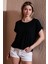 Comfort Fit Bisiklet Yaka Bluz Bayan Bluz 25Y0519K1 1
