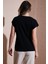 % 100 Pamuk Standart Fit V Yaka Güpür Detaylı Bluz Bayan Bluz 25Y0540K1 4