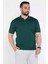 Erkek Polo Yaka Kendinden Çizgi Desenli Triko Tişört P-00015202 1