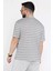 Bisiklet Yaka Çizgi Desenli Erkek Tişört P-00015553 3