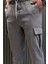 Bel Bağlamalı Kargo Cepli Erkek Jogger Yürüyüş Pantolonu P-00015523 4