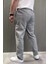 Erkek Bel Bağlamalı Keten Jogger Pantolon P-00015551 3