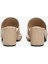 Leather & Suede Block Heel Mule 3