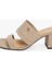 Leather & Suede Block Heel Mule 5