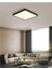 30 x 30 24W Büyük Boy Siyah Kasa LED Panel Avize Armatür Salon Banyo, Balkon, Tuvalet ve Wc Lambası 1