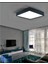 30 x 30 24W Büyük Boy Siyah Kasa LED Panel Avize Armatür Salon Banyo, Balkon, Tuvalet ve Wc Lambası 2