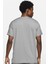 Pro Dri Fit Short Sleeve Mens Erkek Koşu Antrenman Tişörtü Gri 2