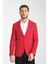 Baselna Erkek Kahve Esneyen Likralı Kumaşlı Tam Astarlı Slim Fit Mono Yaka Dar Kesim Blazer Ceket 1