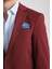 Baselna Erkek Kahve Esneyen Likralı Kumaşlı Tam Astarlı Slim Fit Mono Yaka Dar Kesim Blazer Ceket 2