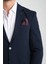 Baselna Erkek Kahve Esneyen Likralı Kumaşlı Tam Astarlı Slim Fit Mono Yaka Dar Kesim Blazer Ceket 2