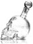 Crystal Head Kuru Kafa Cam Şişe 350 ml 5