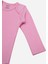 %100 Organik Pamuklu Pembe Uzun Kollu Bebek Body 5'li Paket 4