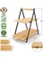 2 Katlı Dikdörtgen Bambu Servis Sunum Seti Büyük Boy, Kuru Pasta, Kurabiye ve Kek Sunumları Için Büyük Boy (34CM-26.5CM-16CM) 3