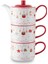 New Year Janus Teapot ve 2'li Bardak Seti 1