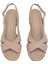 Elit KOC15-06 Kadın Topuklu Sandalet Bej 3