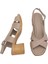 Elit KOC15-06 Kadın Topuklu Sandalet Bej 4