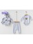 Ayıcık Nakışlı Üçlü Bebek Takım 1