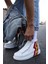 Bağcıklı Erkek Sneaker Bot Sarı Kırmızı Şimşek 2