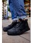 Bağcıklı Erkek Sneaker Bot Siyah Siyah 1