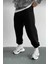 Paça Lastikli Slim Fit Trend Siyah Erkek Eşorfman Altı 2