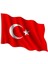 Türk Bayrağı 20X30 cm Alpaka Kumaş - Sopalı 2