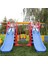 Büyük Çocuk Oyun Parkı - Çift Kaydıraklı & Salıncaklı Set - Anaokulu, Kreş ve Bahçe Kullanımı 1