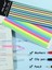 Sticky Notes Şeffaf Renkli Yapışkan Not Kağıtları Uzun Şeritler (Renk 1) 3