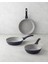 Home Costa Alüminyum 3'lü Tava Seti 20-24-28 cm Gri 1