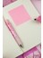 Note Defter 15 x 21 Cızgılı Desenli Seker Pembe 3