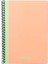 Pruva Pastel Serisi, A4 100 Yaprak Çizgili Karton Kapaklı Pet Spiralli Defter, Pembe 3