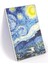 The Starry Night, Van Gogh 1889, Vintage Defter Iı, Çizgisiz, 96 Sayfa, Iplik Dikiş, Esnek Kapak, Yaldızlı Oval Kenar, Tuval Doku, 90 Gram, Fildişi Renk, 14,8X21X1CM 1