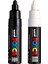 Uni Pc-7m Marker Sanat Kalemi - Büyük Kurşun Ucu - 4,5-5,5 mm Uç - - Siyah ve Beyaz 1