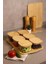 Kare Cam 6'lı Kahvaltılık Set - Bambu Kapaklı, Bambu Tepsili, Doğal Ahşap Sunum Tepsisiyle, Hava Geçirmez Vakumlu Kapaklı, Şık ve Sağlıklı Cam Kahvaltı Takımı 6'lı Kare 1
