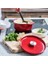 Cast Iron 26 Cm/5,2 L Kapaklı Tencere, Kaliteli, Sağlam ve Uzun Ömürlü, Kızartma, Kızartma, Pas Içermeyen Emaye Iç Kısım, Indüksiyon, Ergonomik Sap, 260°C'YE Kadar Fırına Dayanıklı, Kırmızı 3