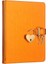 Journals Hush Hush Kilitli Metalik Defter (Turuncu) 1