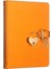 Journals Hush Hush Kilitli Metalik Defter (Turuncu) 3