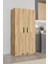 AE-3035 Vezir Çam Kiler, Erzak Dolabı, Çok Amaçlı Mutfak Dolabı, Banyo,2 Kapaklı, Raflı, Tekerli 2