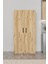 AE-3035 Vezir Çam Kiler, Erzak Dolabı, Çok Amaçlı Mutfak Dolabı, Banyo,2 Kapaklı, Raflı, Tekerli 5