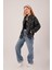 Eskitme Görünümlü Denim Siyah Gömlek 2