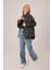 Eskitme Görünümlü Denim Siyah Gömlek 3