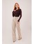 Premium Model Oturtmalı Krem Pantolon 5