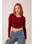 Ters Dikişli Basic Bordo Body Bluz 1