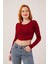 Ters Dikişli Basic Bordo Body Bluz 3