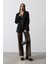 Önü Bağlamalı Blazer Ceket - Siyah 2