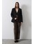 Önü Bağlamalı Blazer Ceket - Siyah 4